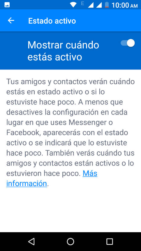 truco para ocultar tu conexión en Facebook Messenger