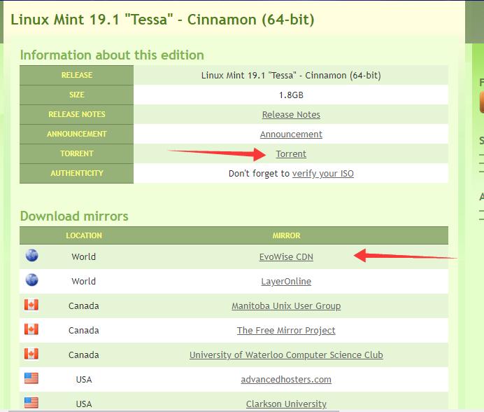 Descargar imagen ISO de Linux Mint