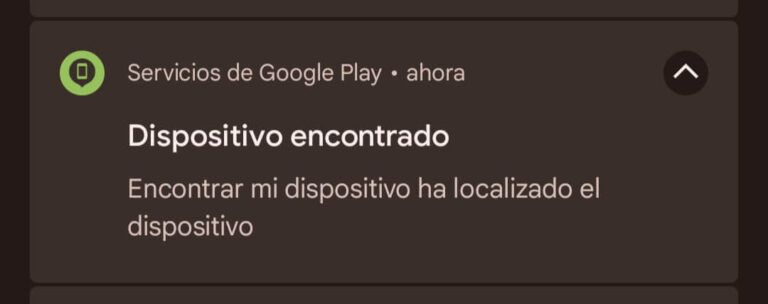 Dispositivo encontrado por Google