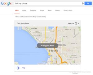 Find my Phone in Google Search
